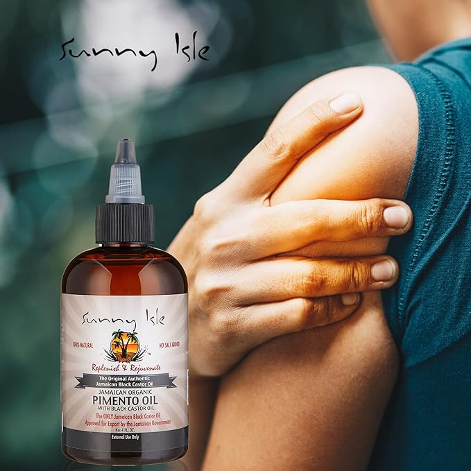 Sunny Isle Pimento Oil with Black Castor Oil - 4 oz - Image 4