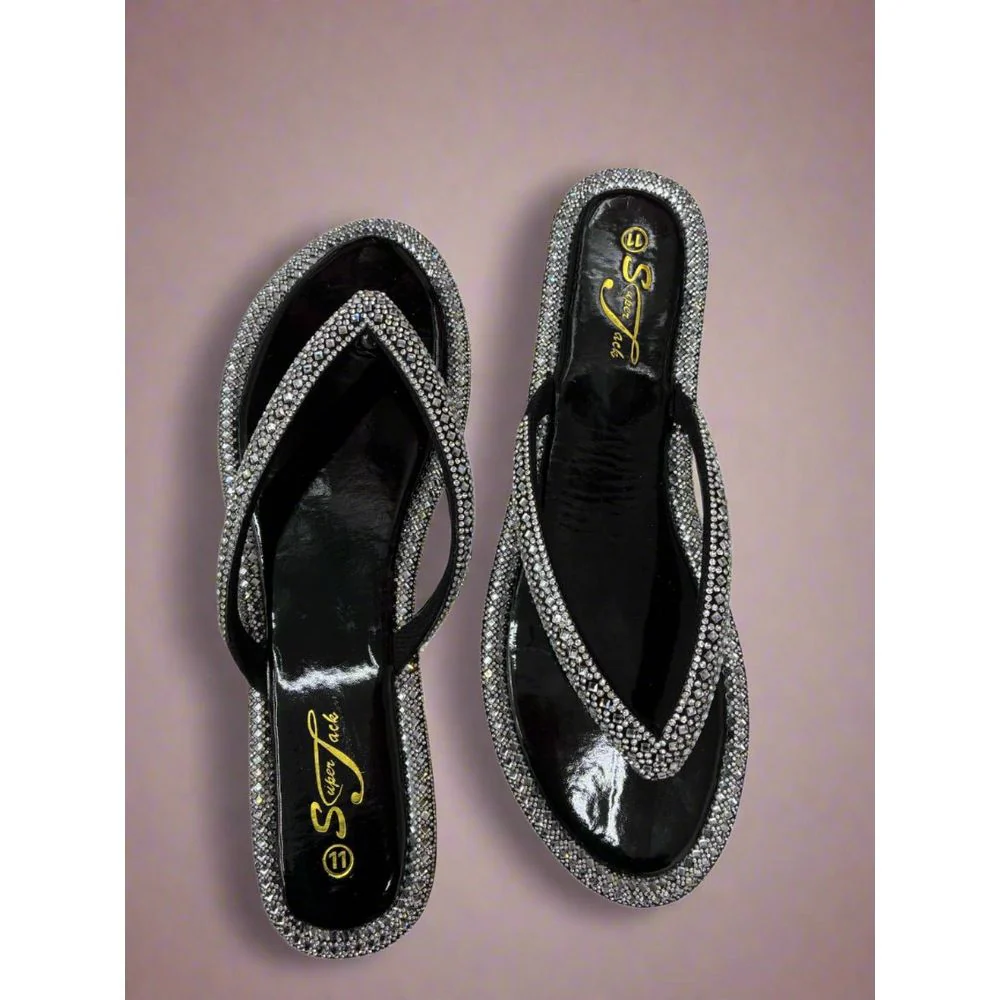 SuperJack Black Sandal – Style 2591