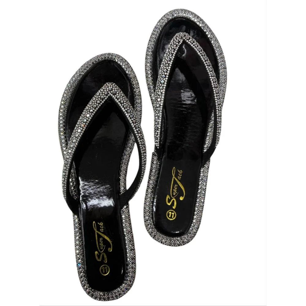 SuperJack Black Sandal – Style 2591 - Image 3