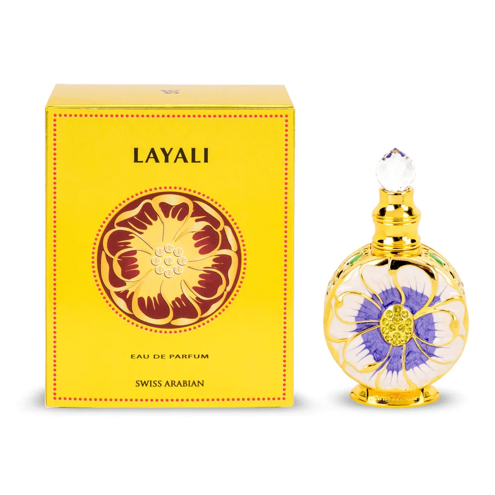 Swiss Arabian Layali Luxury Eau De Parfum Spray – 15ml - Image 3