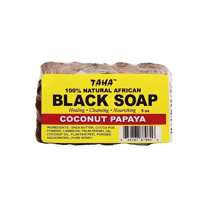 Taha African Black Bar Soap - Image 2