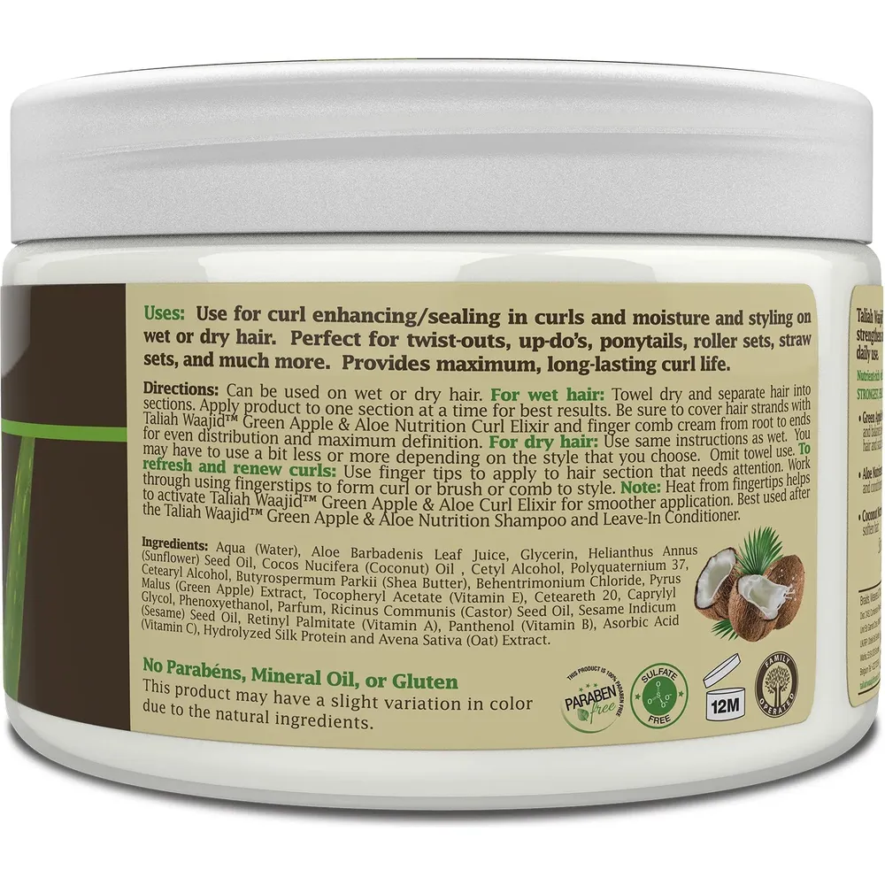 Taliah Waajid Green Apple and Aloe Nutrition Curl Elixir - 12 oz - Image 3