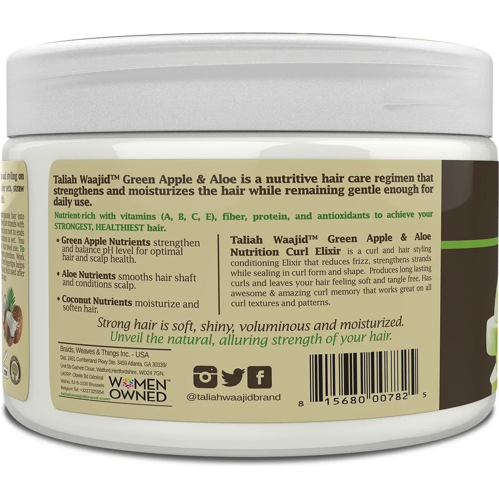 Taliah Waajid Green Apple and Aloe Nutrition Curl Elixir - 12 oz - Image 4
