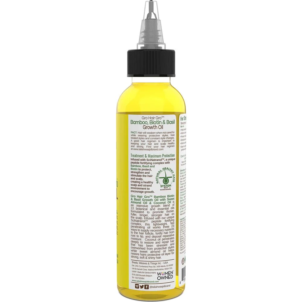 Taliah Waajid Hair Gro Bamboo and Coconut Milk Growth Oil - 4 oz - Image 4