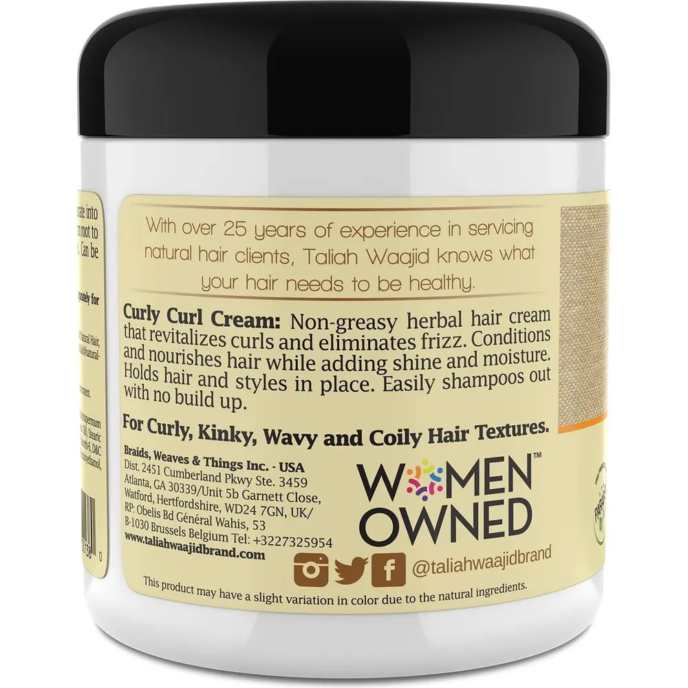 Taliah Waajid Curly Curl Enhancing Hair Styling Cream - 6 fl oz - Image 2
