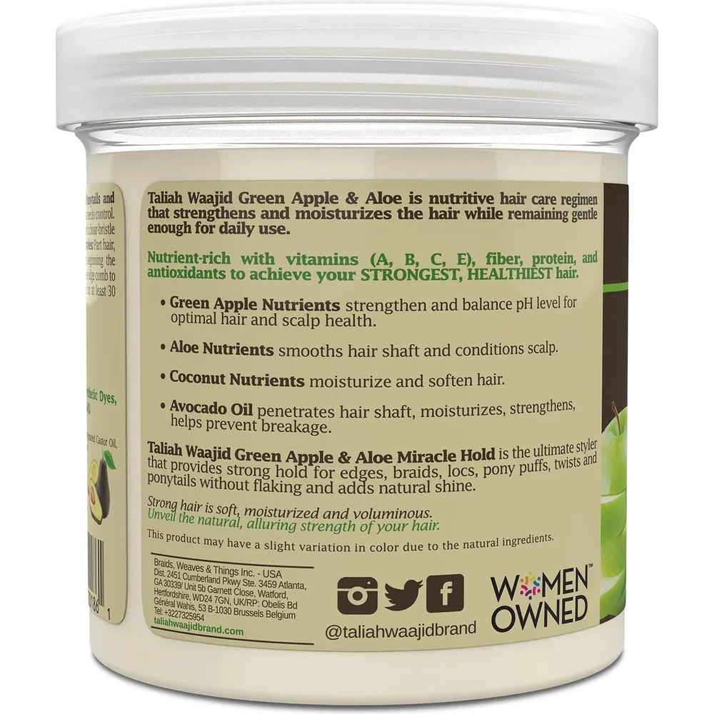 Taliah Waajid Green Apple and Aloe Nutrition Miracle Hold Gel - 16 oz - Image 5