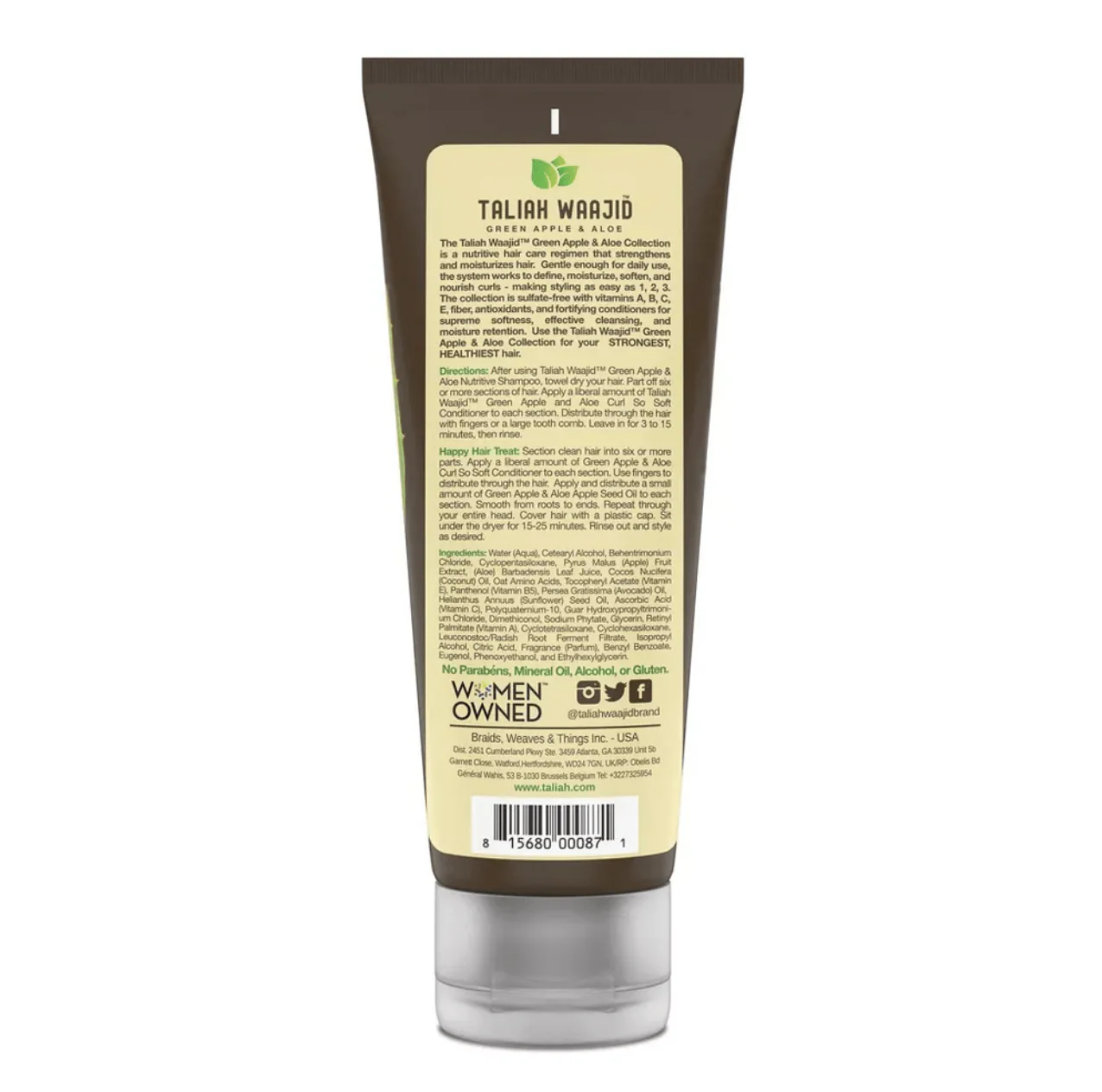 Taliah Waajid Green Apple & Aloe Curl So Soft Conditioner – 10 oz - Image 3