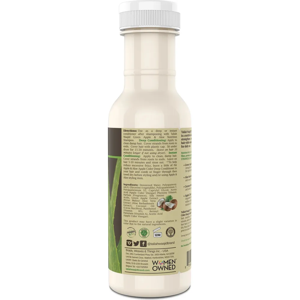 Taliah Waajid Green Apple & Aloe Apple Cider Deep Conditioner - 12 oz - Image 3