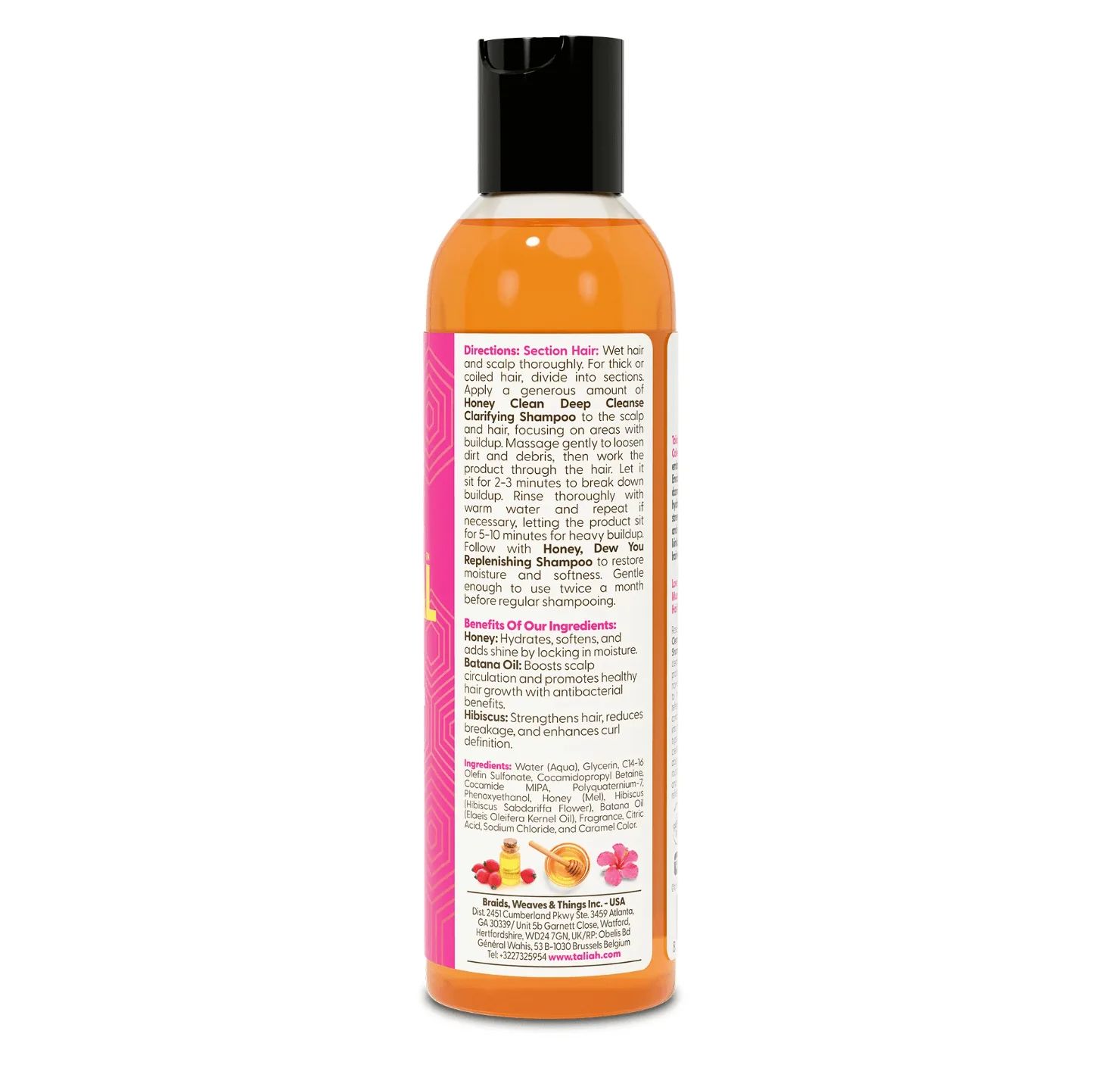 Taliah Waajid Honey Clean Clarifying Shampoo β 8 oz - Image 3