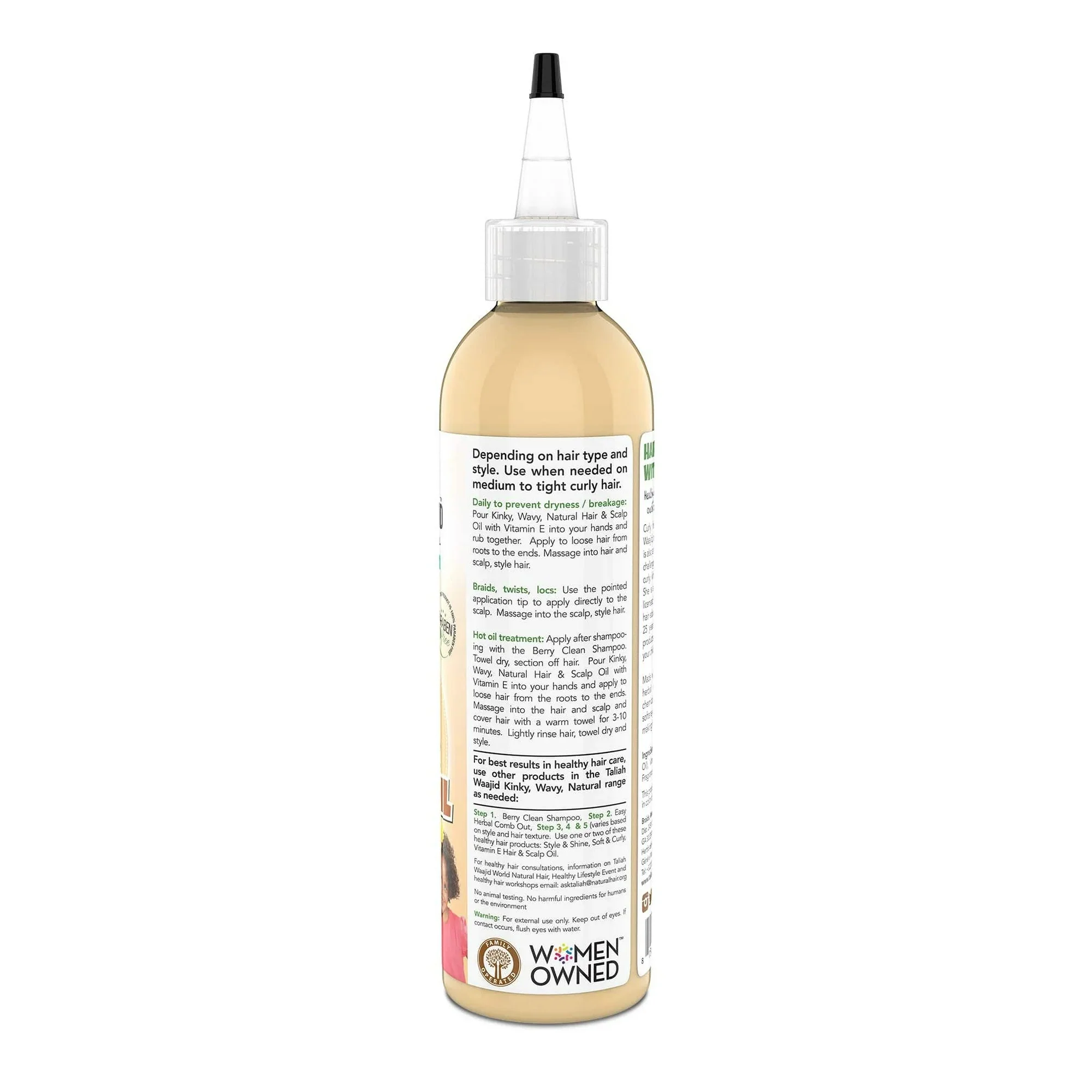 Taliah Waajid Kinky Wavy Natural Hair Scalp Oil – 8 oz - Image 2