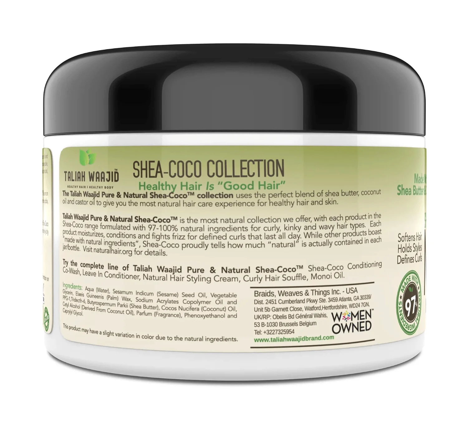 Taliah Waajid Shea-Coco Hair Style Cream – 8oz - Image 3