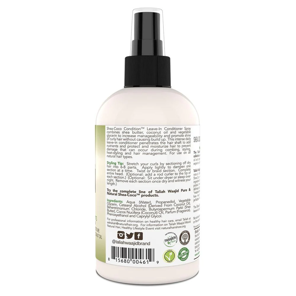 Taliah Waajid Shea-Coco Leave-In Conditioner – 8oz - Image 3