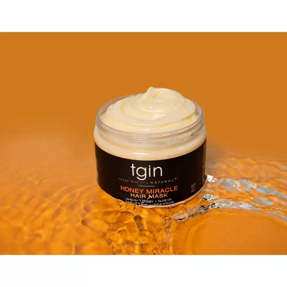 TGIN Honey Miracle Hair Mask – 12 oz - Image 3