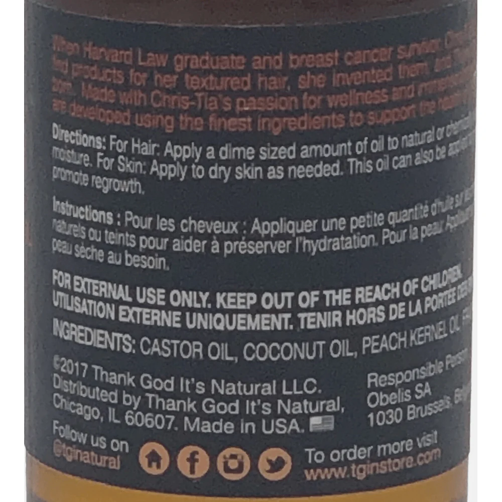 tgin Jamaican Black Castor Oil Hair & Body Serum ā 4 oz - Image 5
