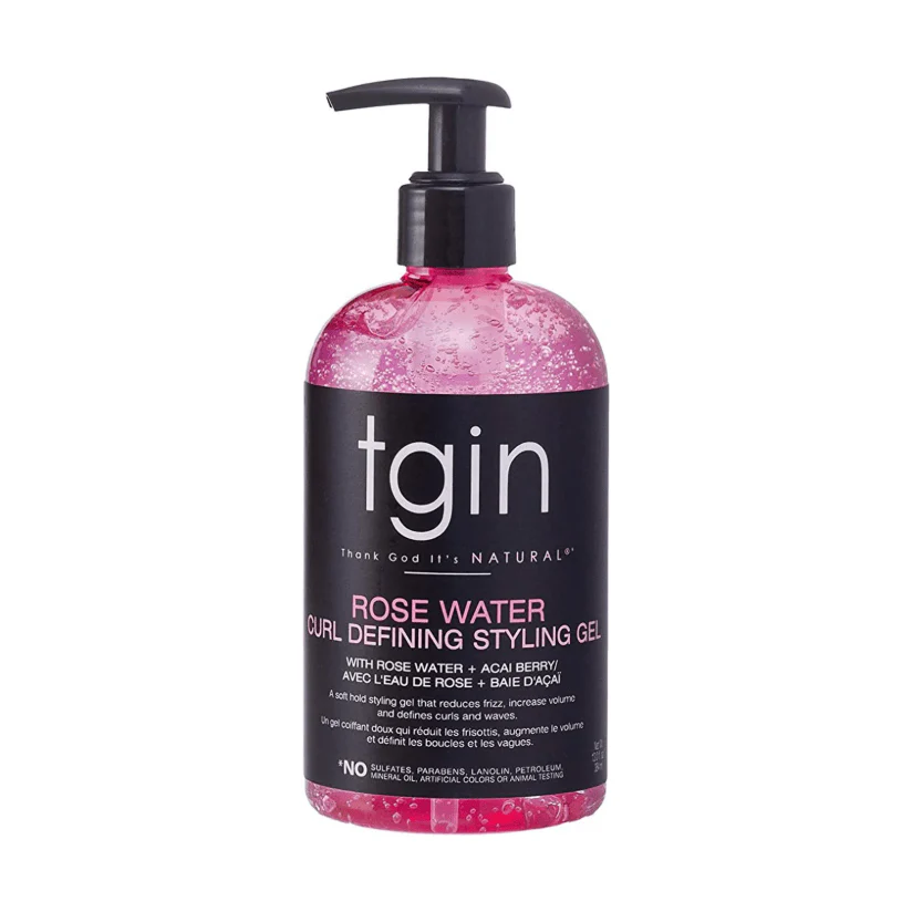 TGIN Rose Water Styling Gel - Light Hold for Curly Hair 13 oz - Image 7