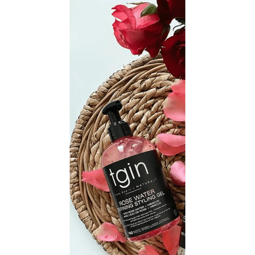 TGIN Rose Water Styling Gel - Light Hold for Curly Hair 13 oz - Image 8