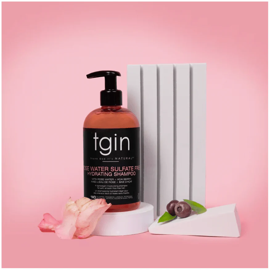 TGIN Rose Water Sulfate-Free Hydrating Shampoo ā 13 oz