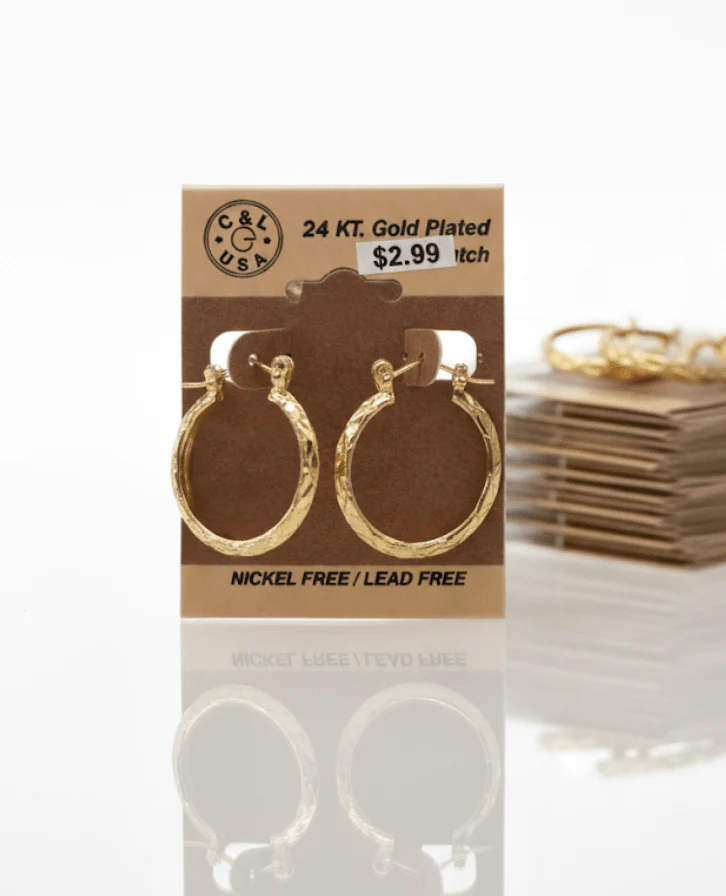 The C&L Fashion Jewelry Pincatch Earrings - Gold - Image 10