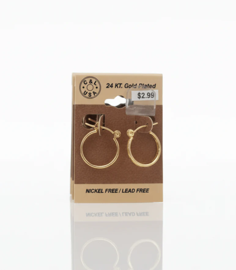 The C&L Fashion Jewelry Pincatch Earrings - Gold - Image 12