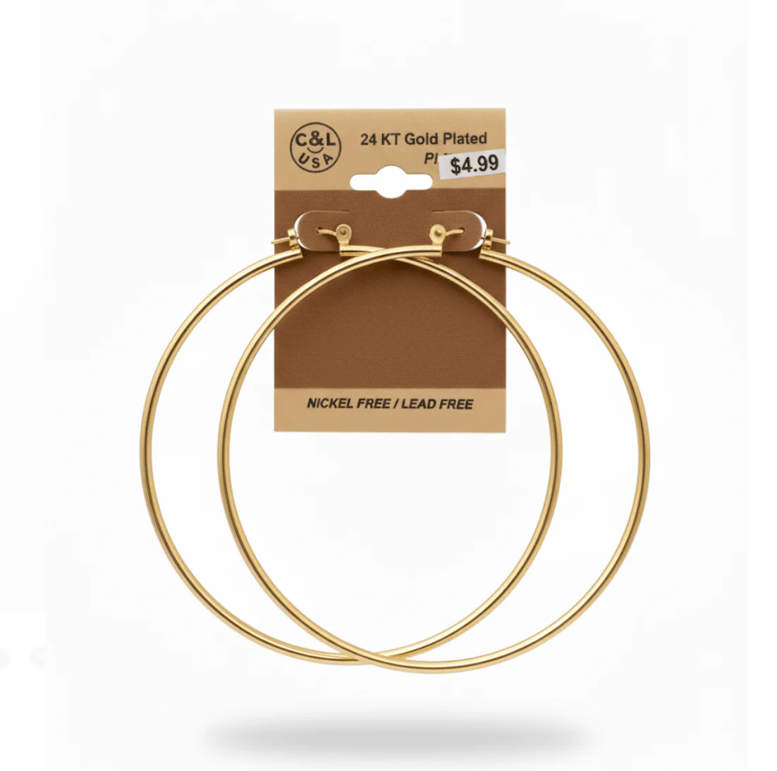 The C&L Fashion Jewelry Pincatch Earrings - Gold - Image 11