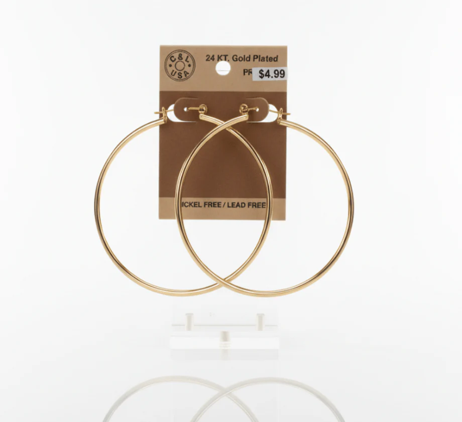 The C&L Fashion Jewelry Pincatch Earrings - Gold - Image 2