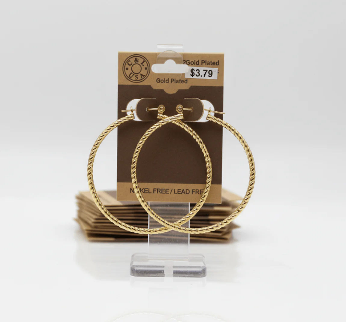 The C&L Fashion Jewelry Pincatch Earrings - Gold