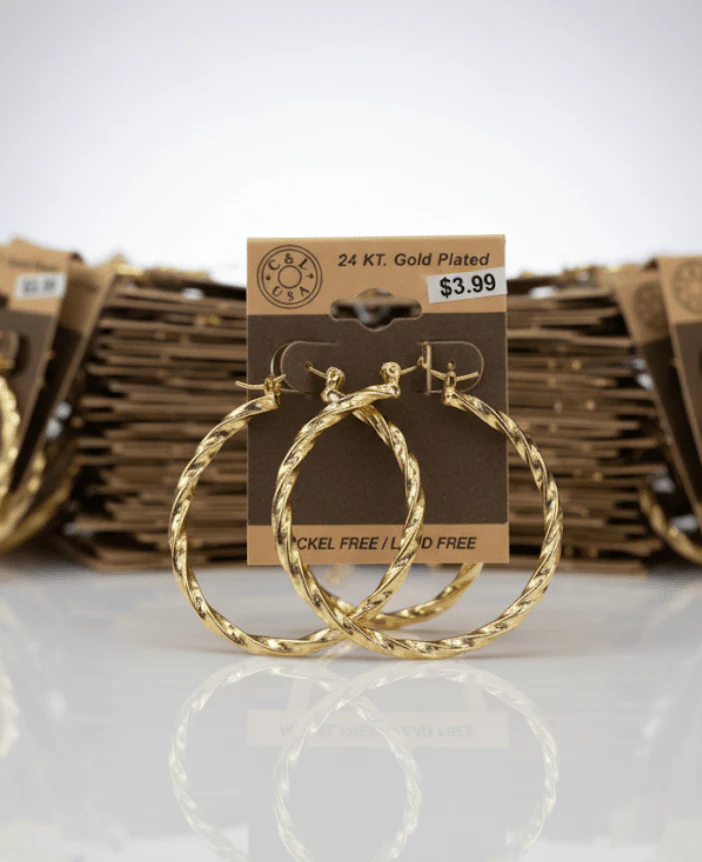 The C&L Fashion Jewelry Pincatch Earrings - Gold - Image 10