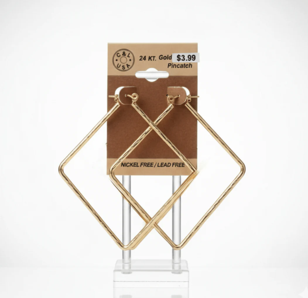 The C&L Fashion Jewelry Pincatch Earrings - Gold - Image 16