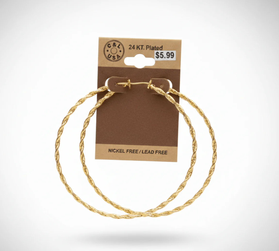 The C&L Fashion Jewelry Pincatch Earrings - Gold
