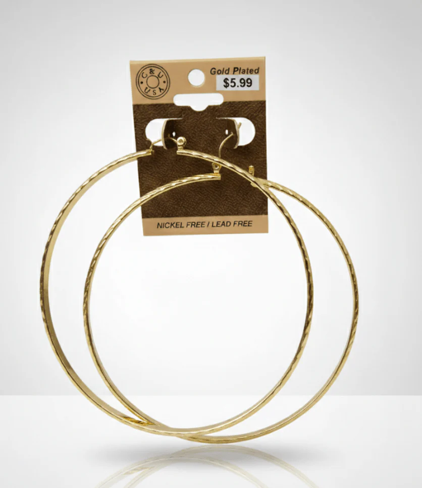 The C&L Fashion Jewelry Pincatch Earrings - Gold - Image 9