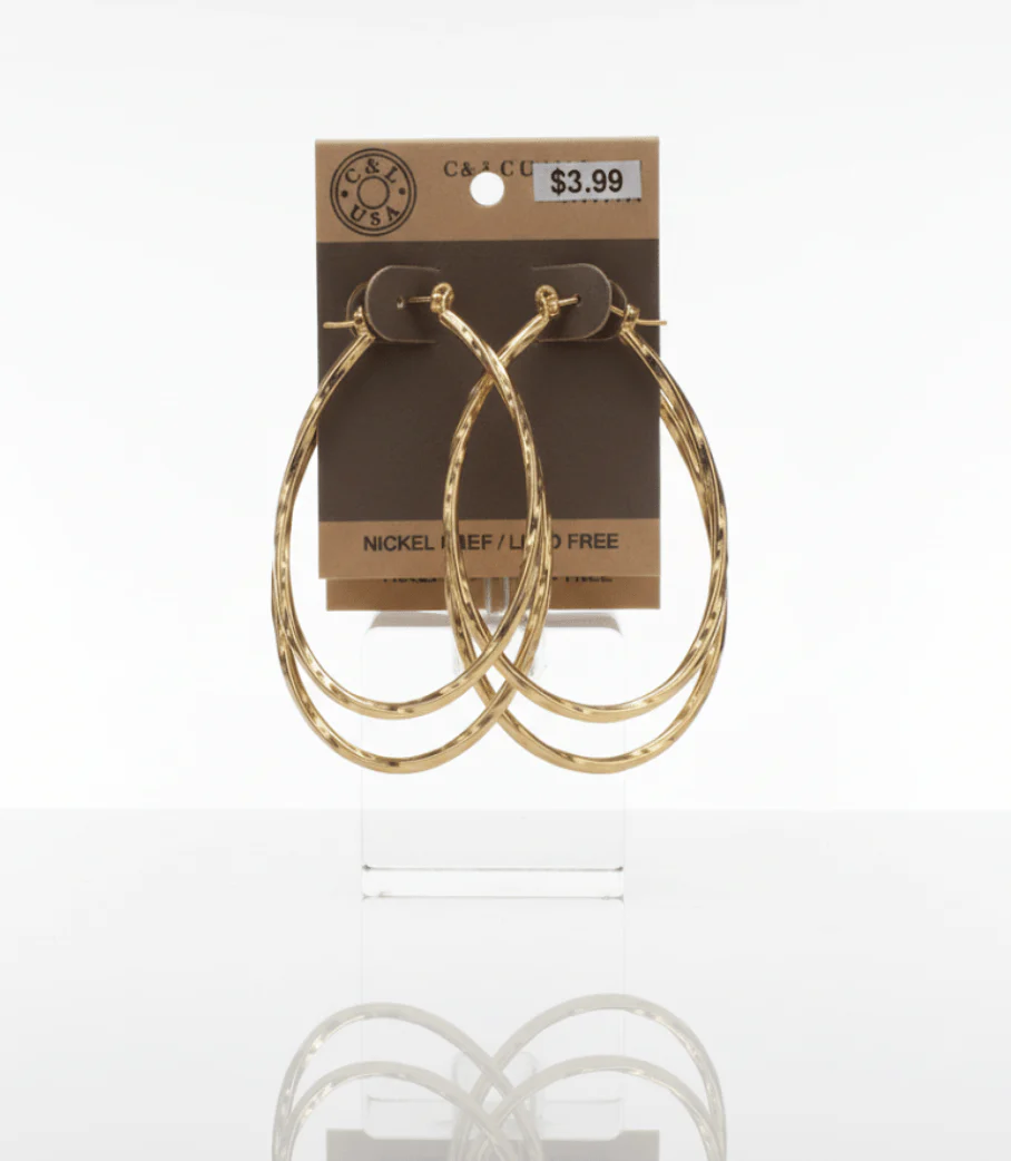 The C&L Fashion Jewelry Pincatch Earrings - Gold - Image 5