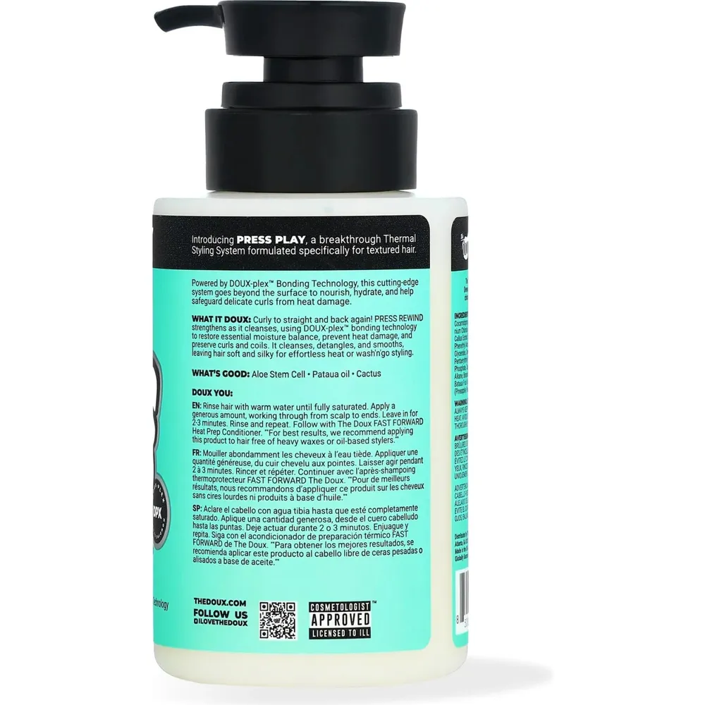 The Doux Press Rewind Shampoo and Fast Forward Conditioner Set - 8 oz - Image 3