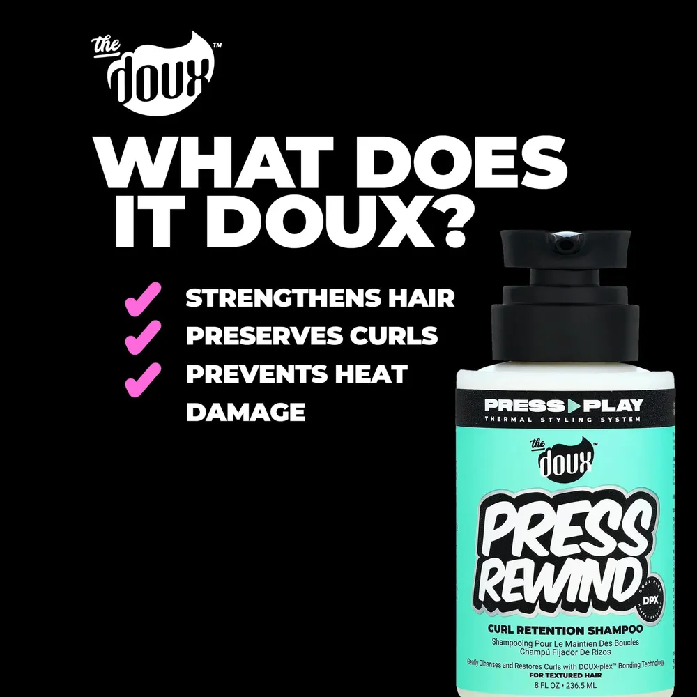The Doux Press Rewind Shampoo and Fast Forward Conditioner Set - 8 oz - Image 5