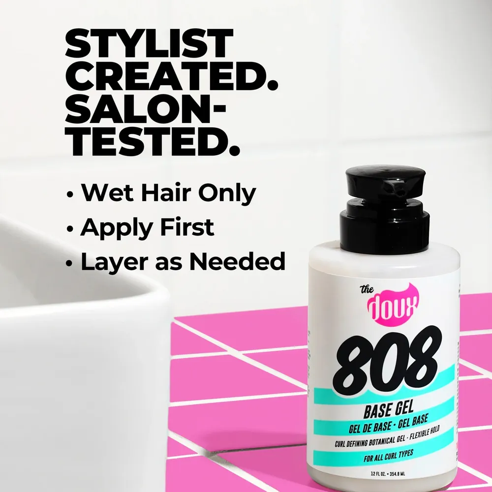 The Doux 808 Base Botanical Curl Activating Hair Gel - 12 fl oz - Image 3