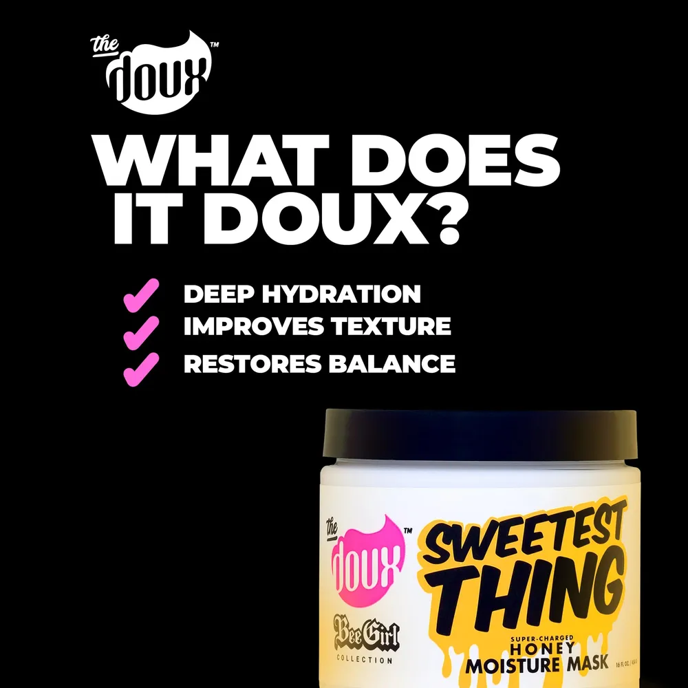 The Doux Bee Girl Sweetest Thing Honey Moisture Mask - 16 oz - Image 3