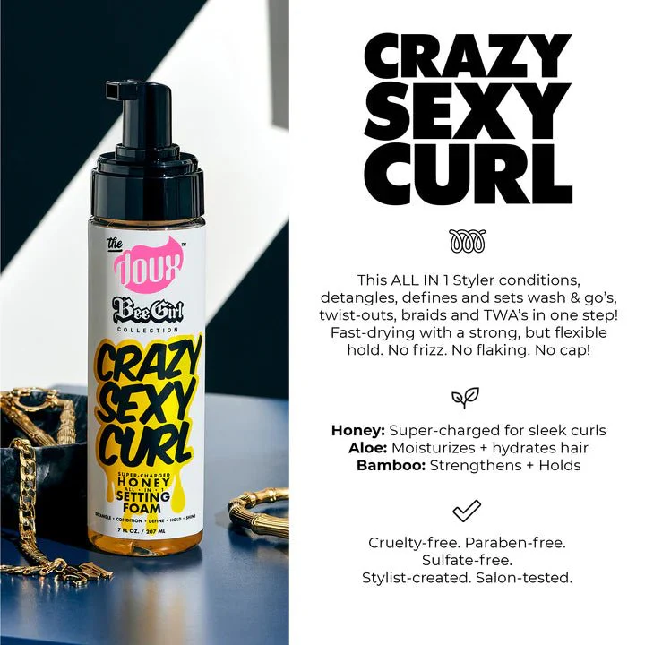 The Doux Crazy Sexy Curl Honey Setting Foam β 7oz - Image 4
