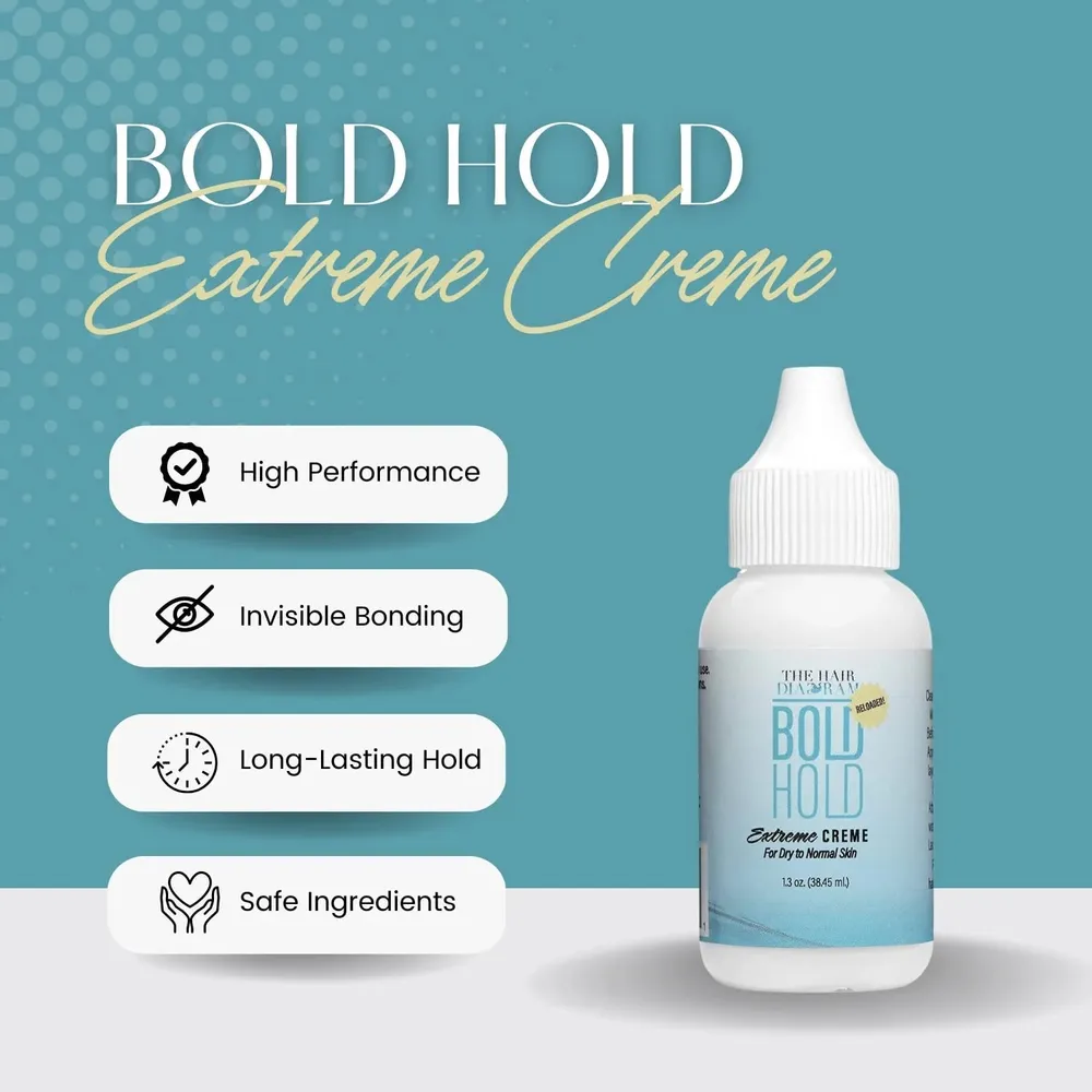 The Hair Diagram Bold Hold Extreme Creme Reloaded - Lace Wig Glue 1.3 Oz - Image 4
