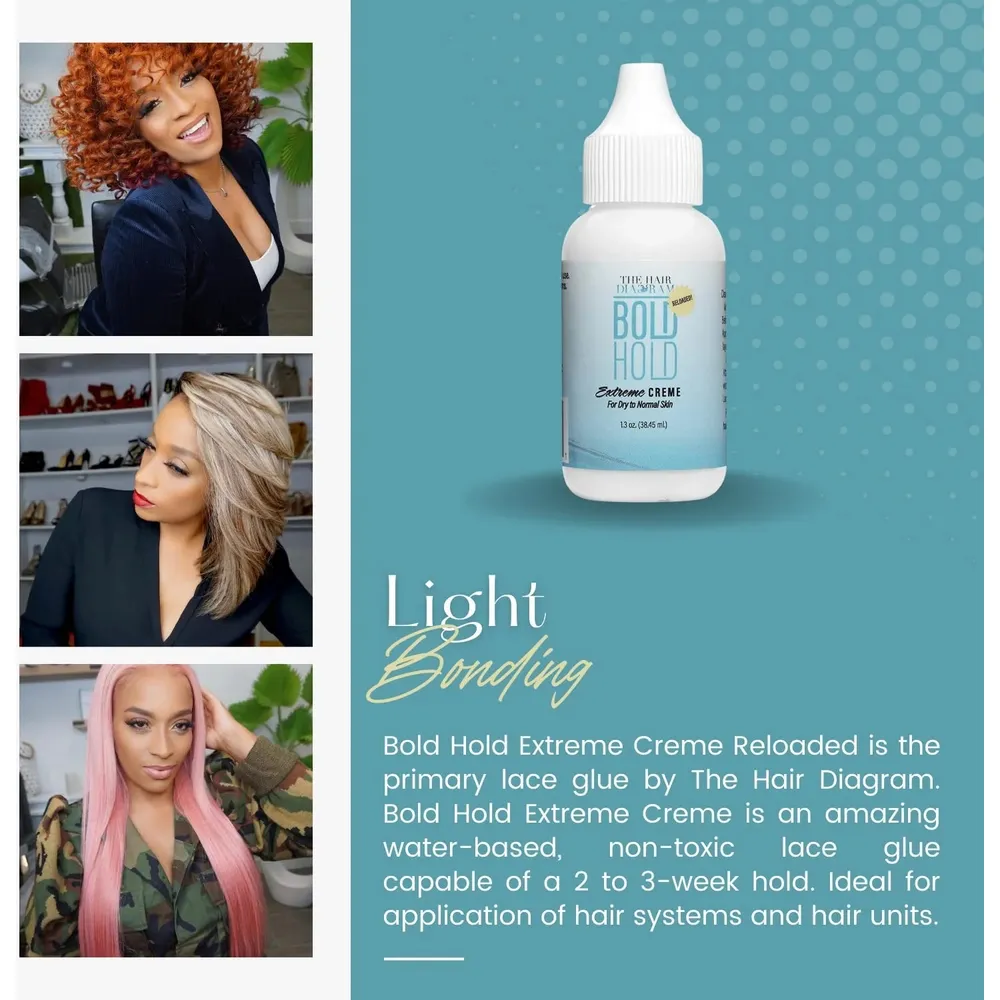 The Hair Diagram Bold Hold Extreme Creme Reloaded - Lace Wig Glue 1.3 Oz - Image 6