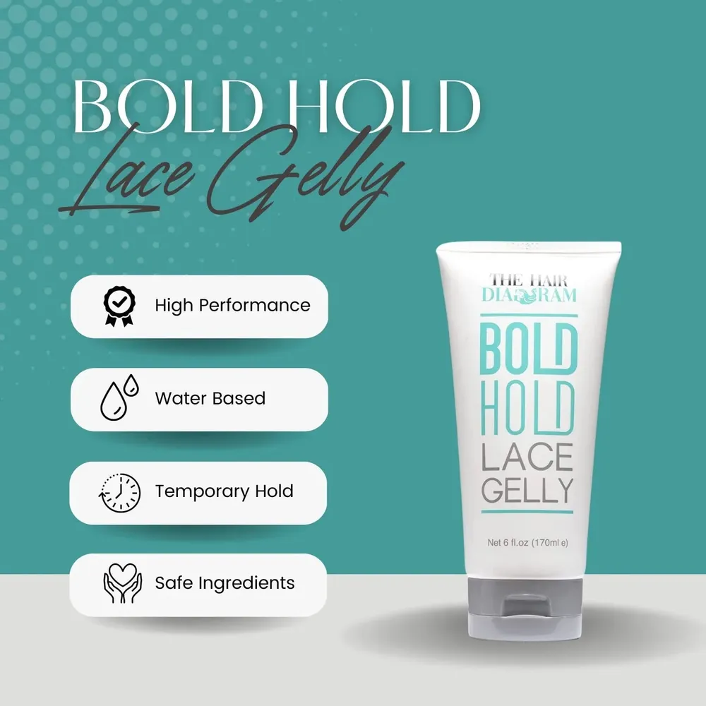 The Hair Diagram Bold Hold Lace Gelly for Lace Wigs - 6oz - Image 3