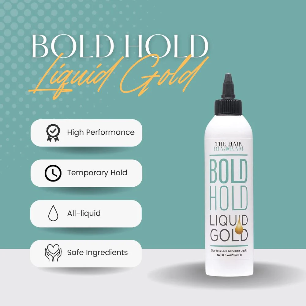 The Hair Diagram Bold Hold Liquid Gold Reloaded Lace Gel - 8oz - Image 3