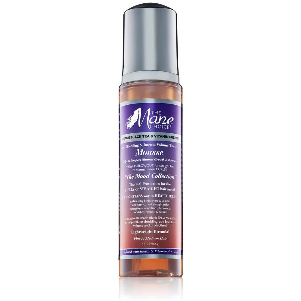 The Mane Choice Peach Black Tea & Vitamin Fusion Anti-Shedding Mousse 8oz