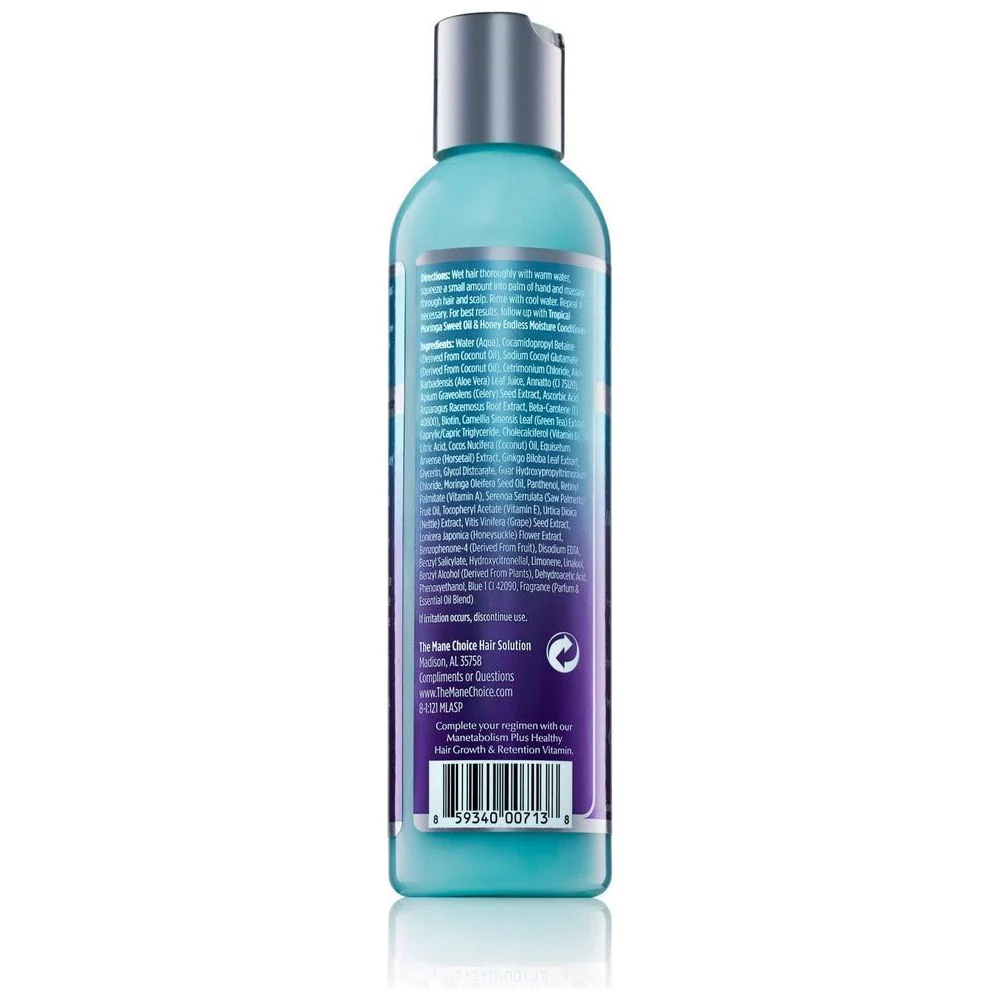 The Mane Choice Tropical Moringa Shampoo - Sweet Oil and Honey 8oz - Image 3
