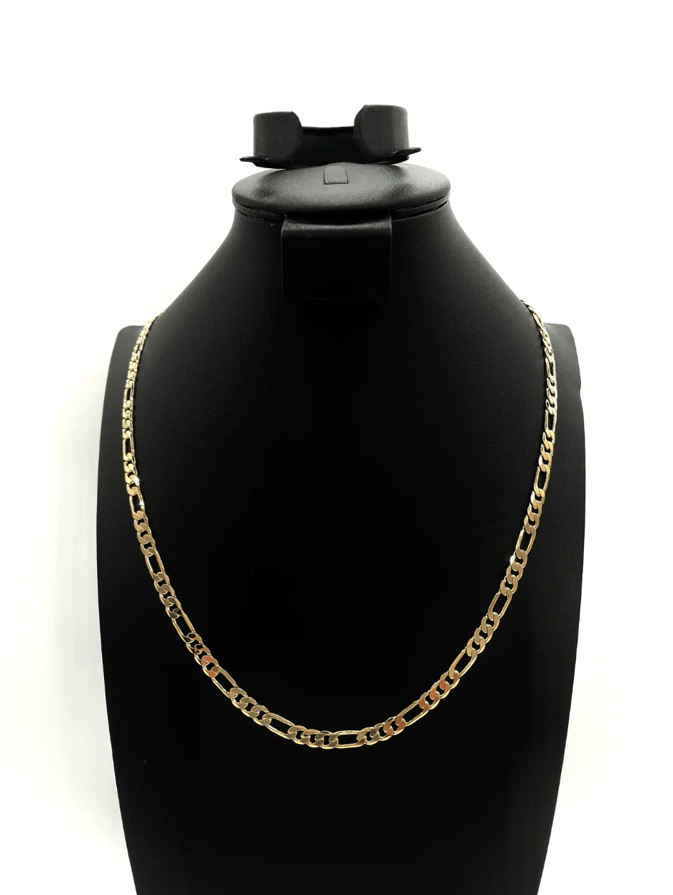 The One Jewelry 14K Chain Flat Cuban Necklace - Gold - Image 6