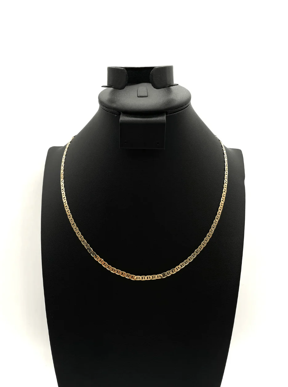 The One Jewelry 14K Chain Flat Cuban Necklace - Gold - Image 7
