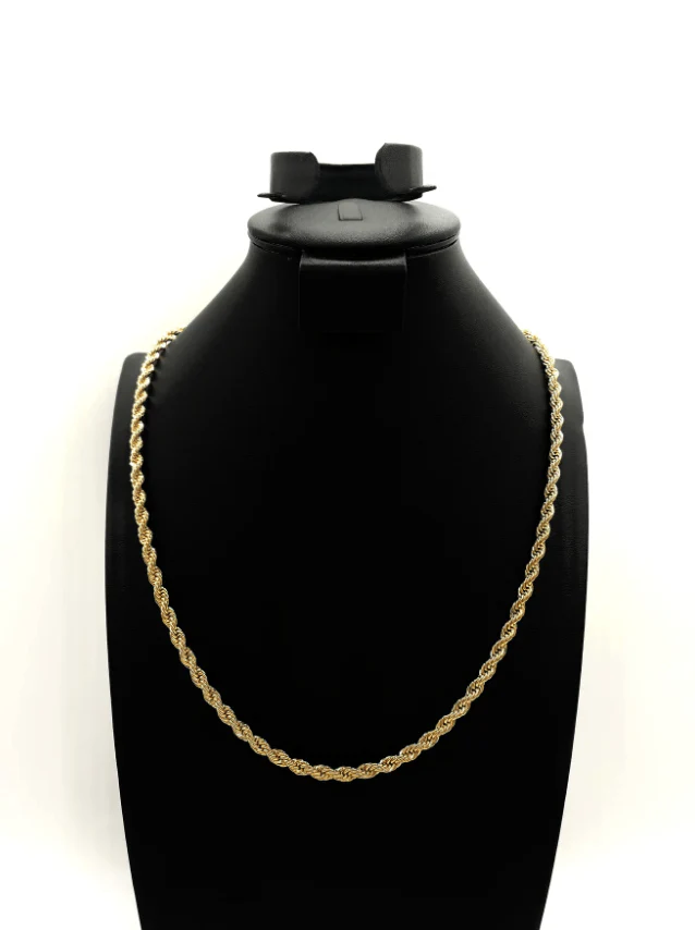 The One Jewelry 14K Chain Flat Cuban Necklace - Gold - Image 5