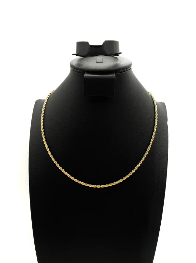 The One Jewelry 14K Chain Flat Cuban Necklace - Gold - Image 7