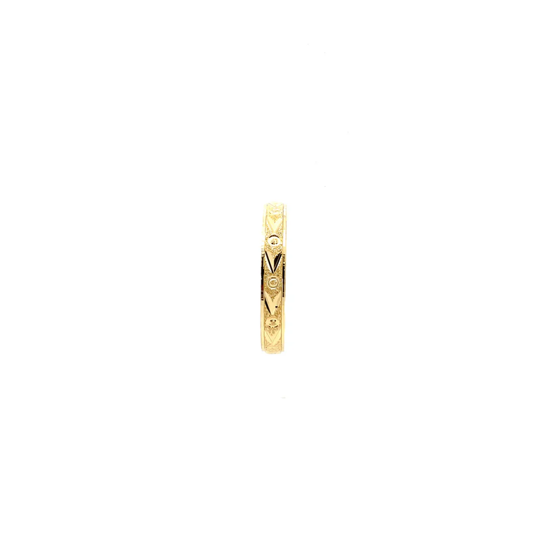The One Jewelry 14k Indian Bangle Bracelet