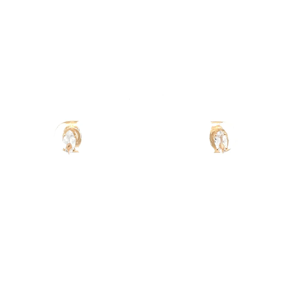 The One Jewelry Floor Cubic Zirconia Earrings - Marquise