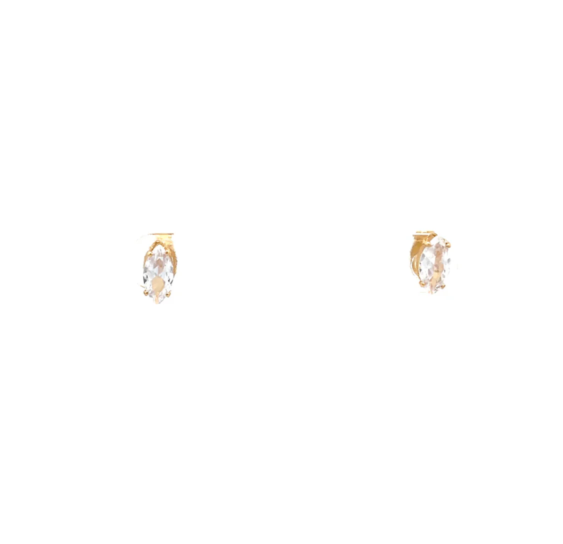The One Jewelry Floor Cubic Zirconia Earrings - Marquise - Image 2