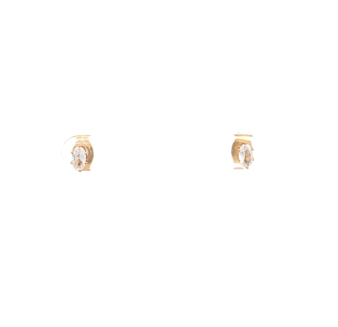 The One Jewelry Floor Cubic Zirconia Earrings - Oval
